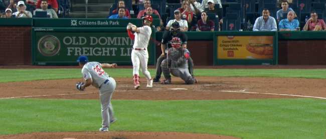 Manuel Bolón Rodríguez, 19a salida en Ligas Mayores, cachorros 6×3 a Filis, del 140921 en Filadelfia, Bryce Harper le batea doblete, aceptó 2 carreras, solo una a su cuenta