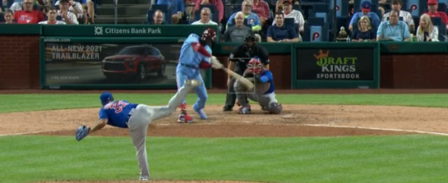 Manuel Bolón Rodríguez, 20a salida en Ligas Mayores Filis 17×8 a los Cachorros del 160921 en Filadelfia, Didi Gregorious, sencillo en la 6a, 3a derrota se puso 3-3
