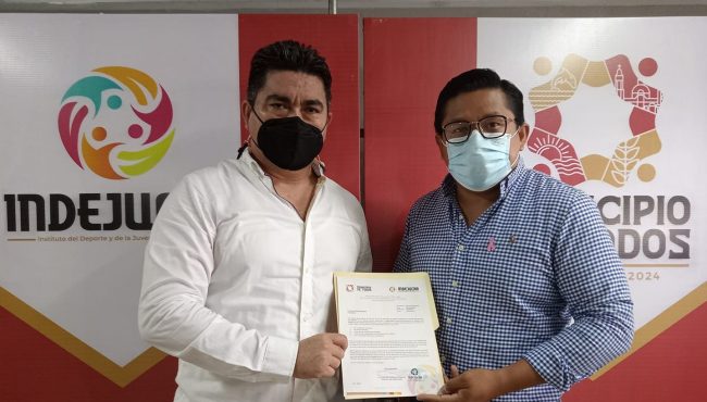 Óscar Calderón López, ratificado por Erick Jalil Velázquez Ocampo, como presidente de la CBCC del 211021 en Ciudad del Carmen