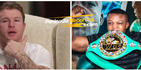 Saúl Canelo Álvarez fotocomposición con Ilunga Makabu con marca de agua