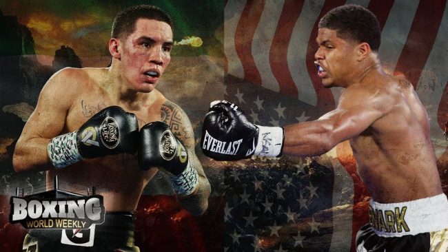 Óscar Valdez fotocomposición con Shakur Stevenson