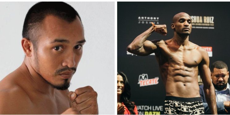 fotocomposición silverio chamaco ortiz con ray robinson