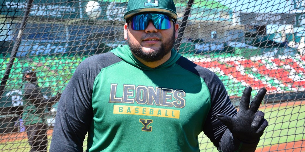 Luis Felipe Pepón Juárez inicio pretemporada Leones de Yucatán del 170322 en parque Kukulcán