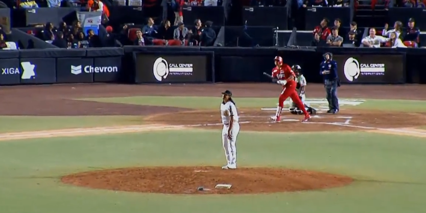 Diablos Rojos del México vs. Toros de Tijuana, 1ero de la serie, 1er juego de la campaña de la LMB de 2022, 4×1 del 210422 en Tijuana Japhet Amador jonrón