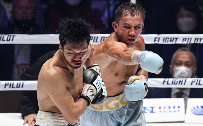 Gennady Golovkin vs. Ryota Murata gkot 9 retuvo título mundial medio FIB , ganó súpercampeonato mundial mediano AMB del 090422 en Saitama