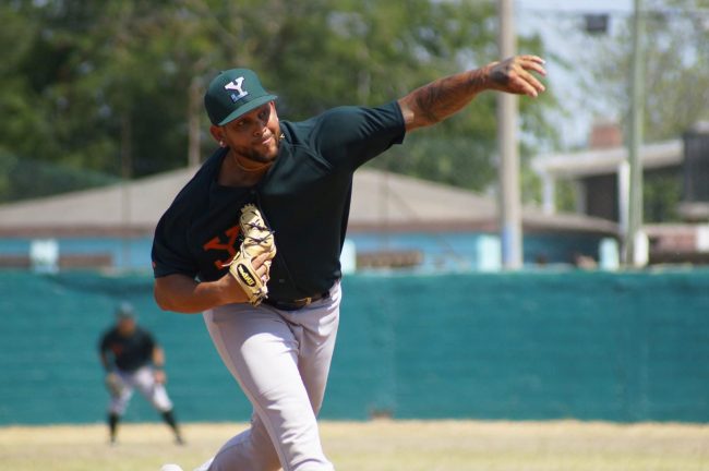 Leones de Yucatán vs. Tecolotes de los dos Laredos pretemporada 2×1, 3 del 080422 en Río Bravo, Tamaulipas, Henderson Álvarez p
