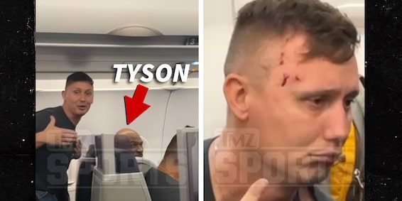 Mike Tyson golpeando a un pasajero que lo provocó en vuelo San Francisco Florida, 3 del 200422, así lo provocaron