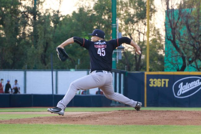 Tigres de Quintana Roo vs. Bravos de León 6o juego para ambos, 3o de la serie, serie para los Bravos, 11×3 2 del 280422 en León, Pedro Fernández abridor y ganador 2-0