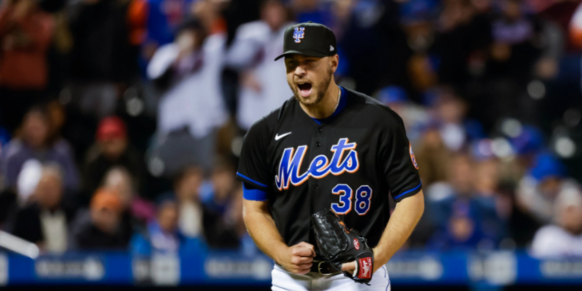 Tylor Megill abridor de los Mets tiró sin hit combinado con sus relevistas contra Filaldelfia del 290422