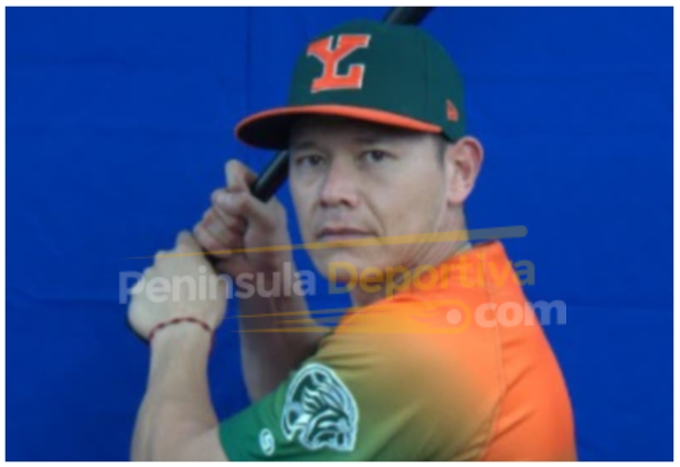 José Juan Aguilar foto róster 2021 Leones de Yucatán con marca de agua