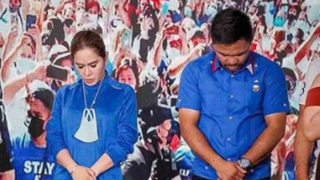 Manny Pacquiao derrotado elecciones presidenciales del 100522 en Manila