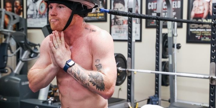 Saúl Canelo Álvarez entrenamiento 9 del 020522 para Bivol
