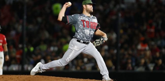 Toros de Tijuana vs. Piratas de Campeche, juego 32, 2o de la serie, serie para Tijuana, 13×0, Piratas jugando como local, del 280522 en Tijuana, Tanner Anderson, abridor y ganador 2-3