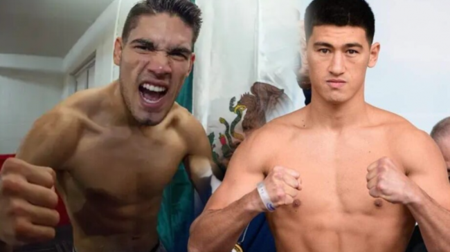 Gilberto Zurdo Ramírez fotocomposición con Dmitry Bivol (2)