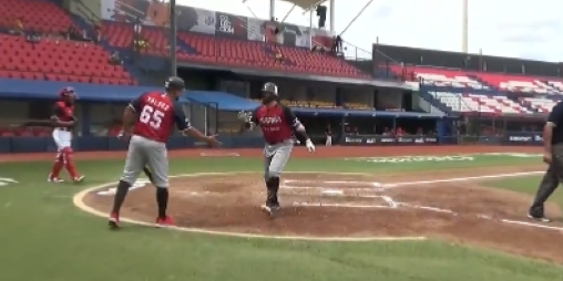 Guerreros de Oaxaca vs. Piratas de Campeche, juego 46, 1o de la serie, 1o de doble cartelera, 10×1, 2 del 150622 en Oaxaca, jonrón de Orlando Piña de los Guerreros, 4o del año