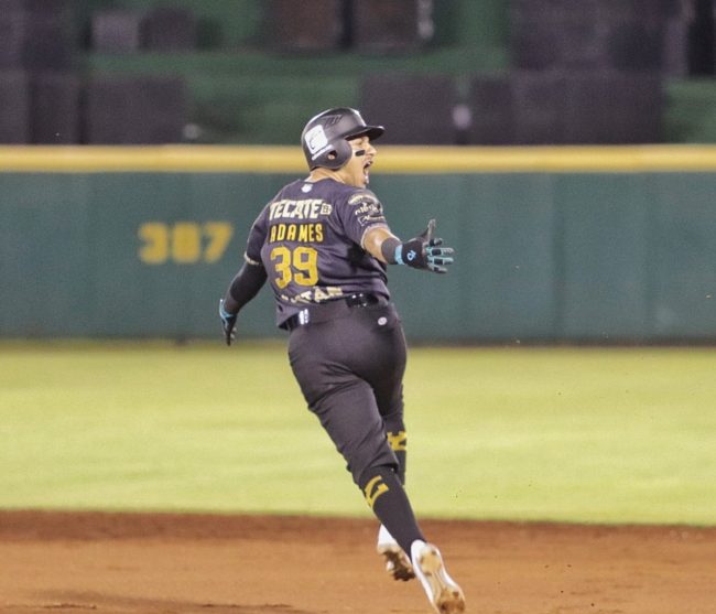 Leones de Yucatán vs. Diablos Rojos del México, juego 52, 10 de la serie, 9×8, del 250622 en Mérida, Cristhian Adames jonrón del empate y la victoria en el 7o inning, empujó a Drake