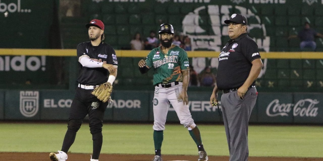 Leones de Yucatán vs. Piratas de Campeche, juego 34 para ambos, 1o de la serie, 2×0, del 310522 en Mérida Bryan Goodwin y Jason Atondo, 1er juego post matos, inicio 3q o 4a etapa chico rodríguez