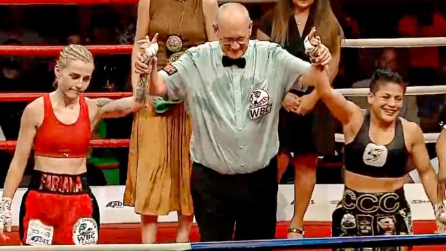 Fabiana Bytyqi vs, Elizabeth López e-10 retuvo el campeonato mundial atómo 46 kilos límite del 290722 en Feritaj, Kosovo