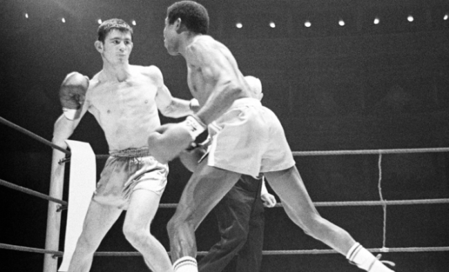 Johnny Famechon vs. José Legra gdu 15 ganó campeonato mundial pluma del CMB del 210169 Royal Albert Hall de Londres