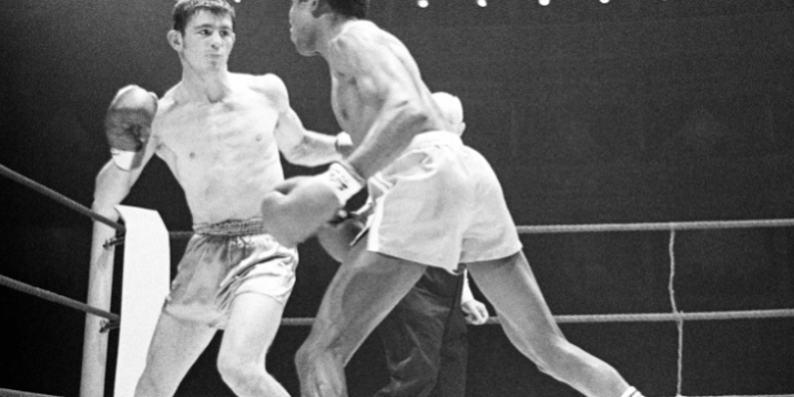 Johnny Famechon vs. José Legra gdu 15 ganó campeonato mundial pluma del CMB del 210169 Royal Albert Hall de Londres