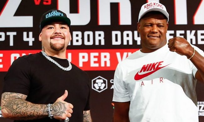 Andy Ruiz con Luis Ortiz Los Angeles del 020922