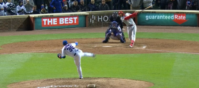 Manuel Bolón Rodríguez, 4o salvamento de 2022 del 280922 en Chicago vs. Alec Bohm de los Filis, out 27, forzando en 2a a Rhys Hoskins