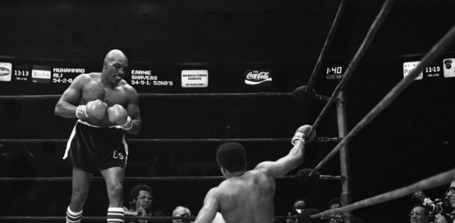Mohamed Alí gdu a Earnie Shavers 1977 Madison Square Garden