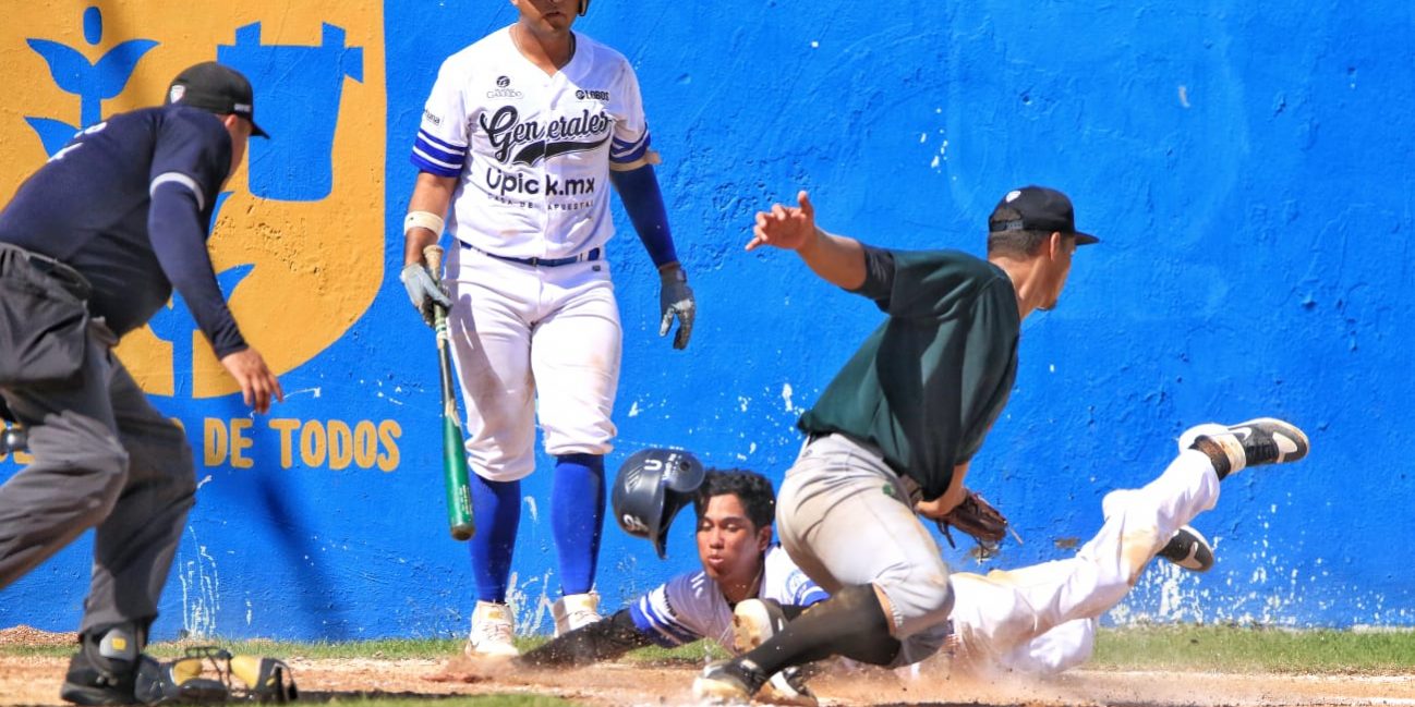 Generales de Durango vs. Leones de Umán liga invernal 3a fecha, 9×2, 1 del 151022 en Tizimín