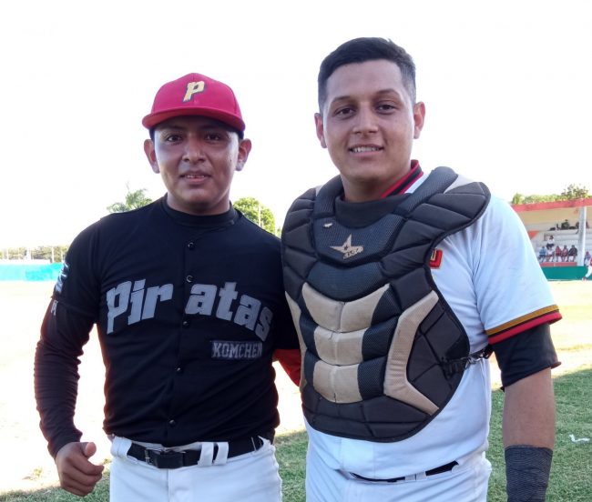 Luis Pisté y Edwin Sales hicieron la Batería de los Piratas de Komchén liga motuleña