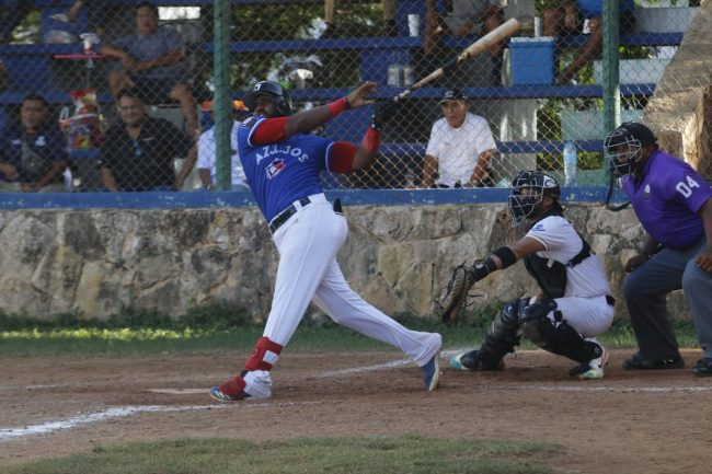 Azulejos de la Dolores Otero vs. Bravos de Chicxulub, 1o de la serie, 3a semana, 16×3, del 191122 en Cordemex
