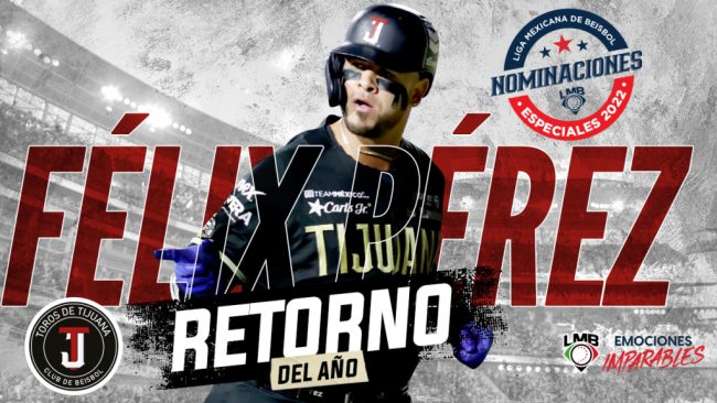Félix Pérez, novato del año de la LMB en 2022