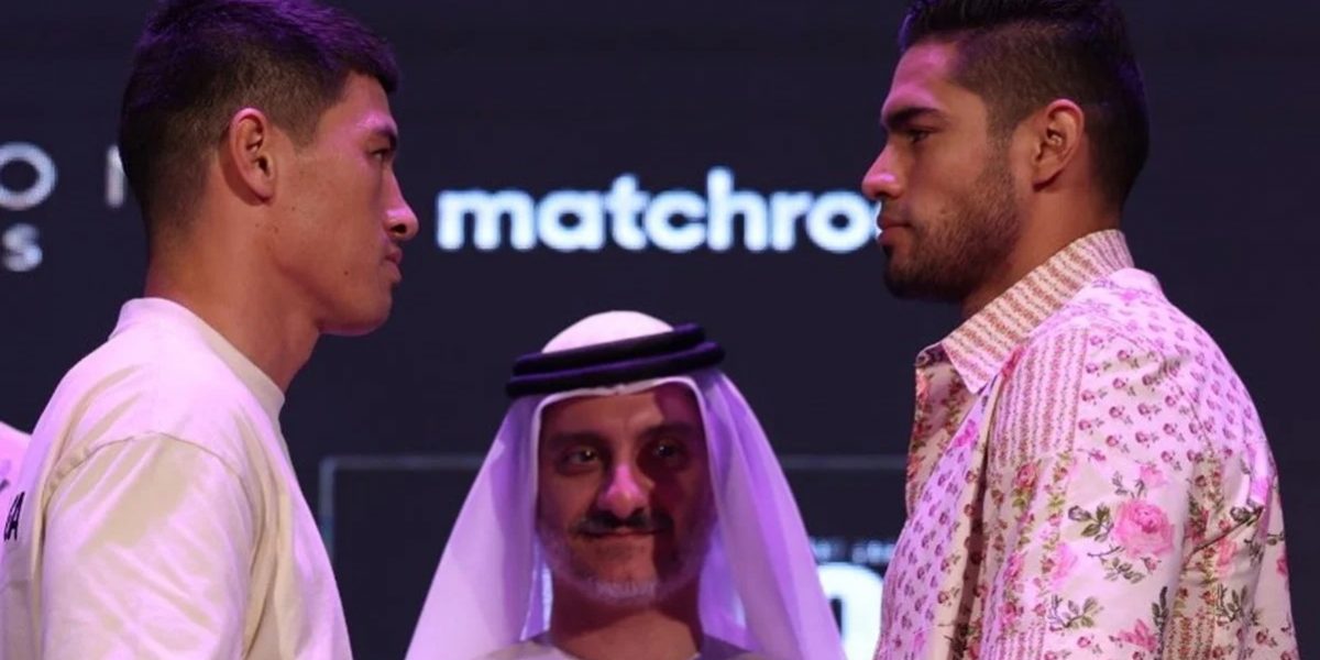 Gilberto Zurdo Ramírez face to face con Dmitry Bivol del 031122 en Abu Dhabi