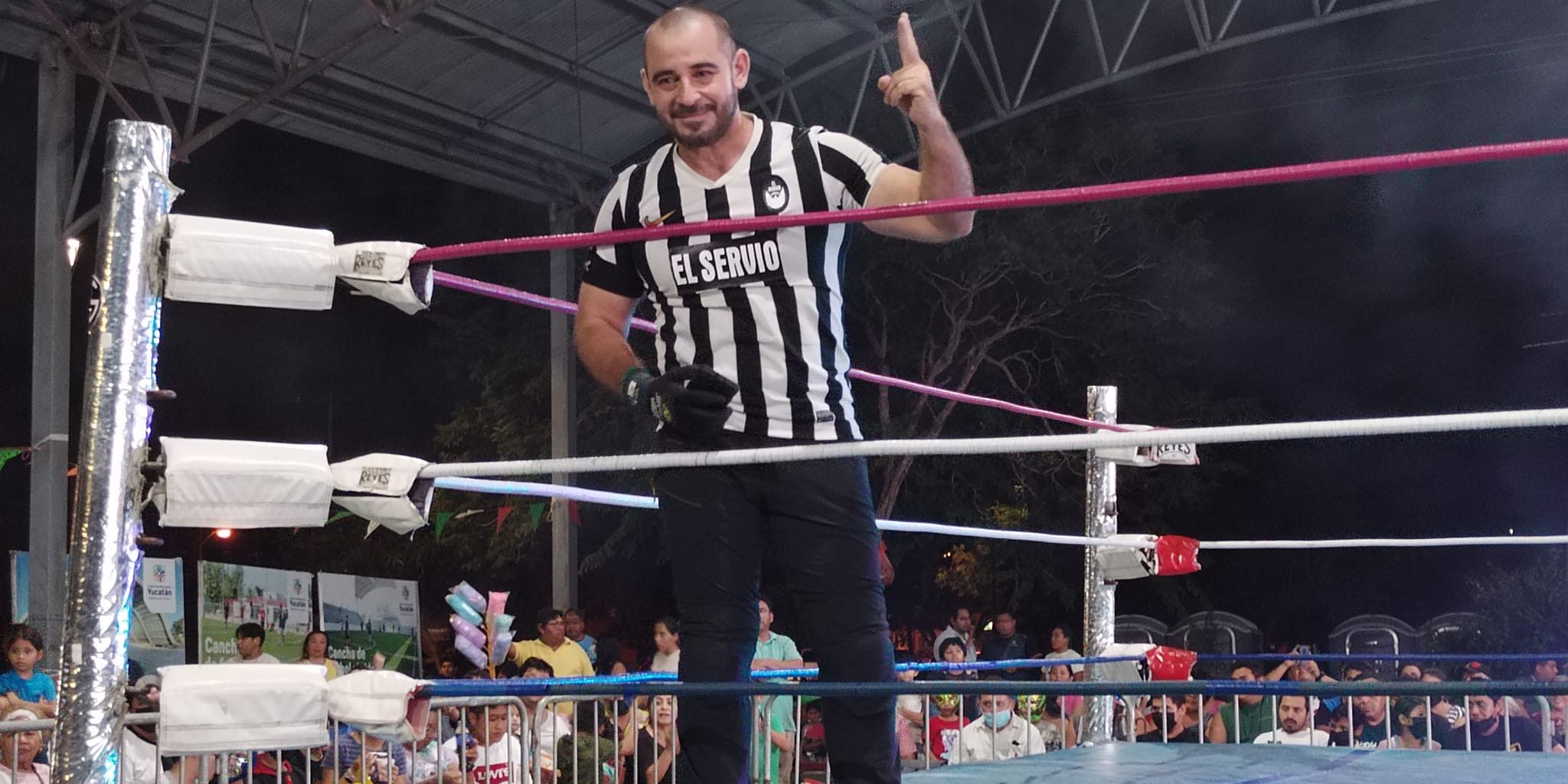 Servio Tulio Rosado referi de lucha pibre fallecido el 141122 en Me´rida en accidente vial en el periférico, se estrelló contra un árbol