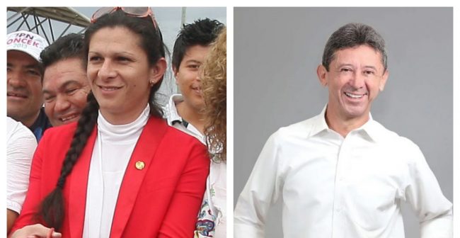 fotocomposición ana guevara, carlos sáenz
