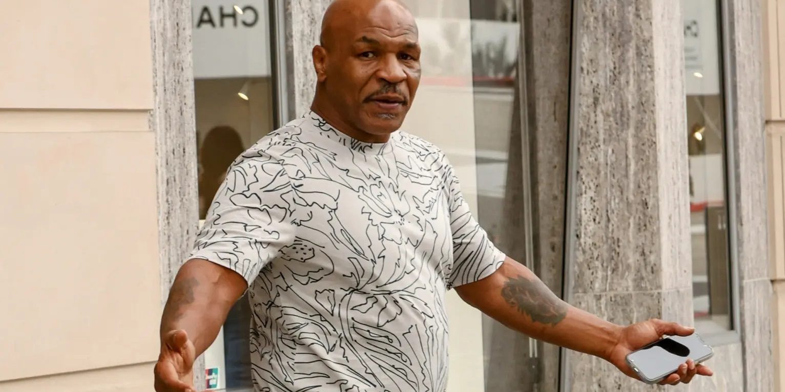 Mike Tyson en pose de me vale madre