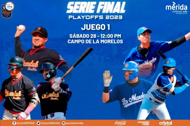 liga meridana de bésibl, final 2022-2023,juego 1 del 280123 en la Morelos