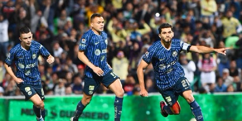 Henry Martín penalty que debió repetirse ante el Santos, del 040223 en Torreón 2-2