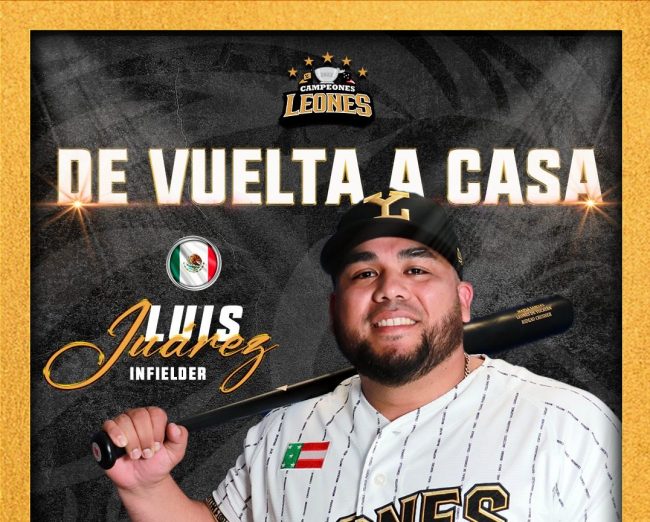 Luis Felipe Pepón Juárez, anuncio retorno por 6a campaña al hilo con los Leones, del 280223