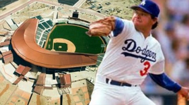 fotocomposición Fernando Valenzuela estadio sonora