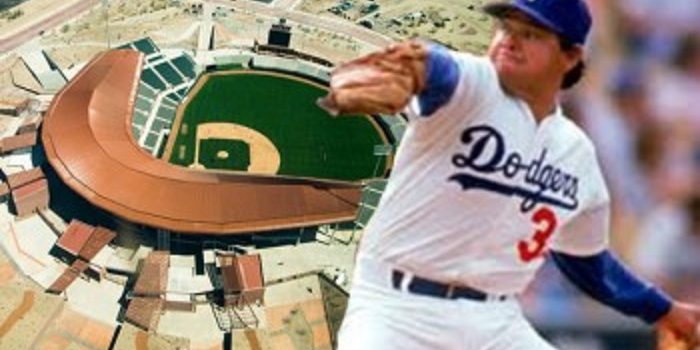 fotocomposición Fernando Valenzuela estadio sonora