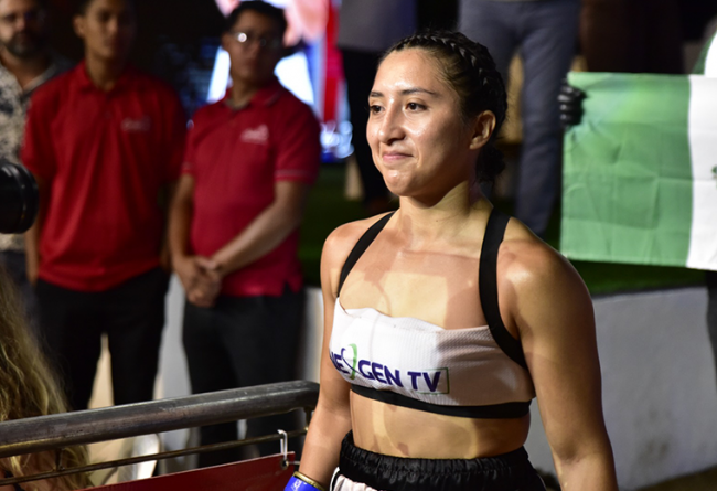 Yokasta Valle vs.Jessica Tanquecita Basulto gdu 10 retuvo campeonatos mundiales mínimo fib y omb del 250323 en Guanacaste, Costa Rica