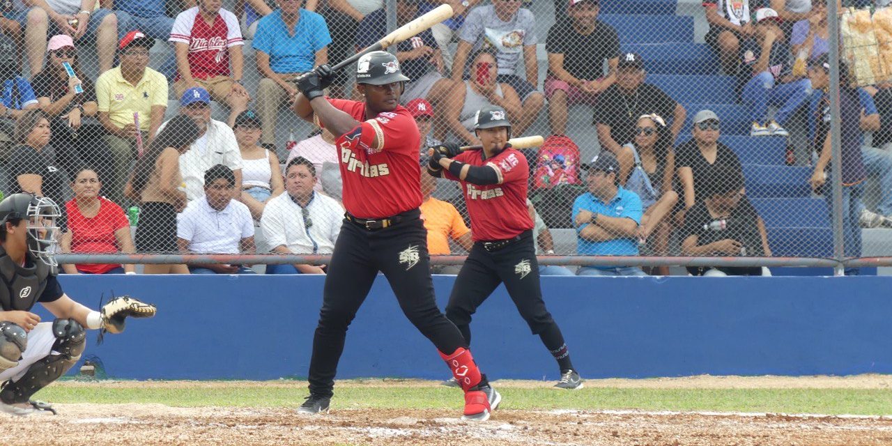 Piratas de Campeche vs. Tigres de Quintana Roo pretemporada 11×5, 1 del 130423 en Kantunilkín