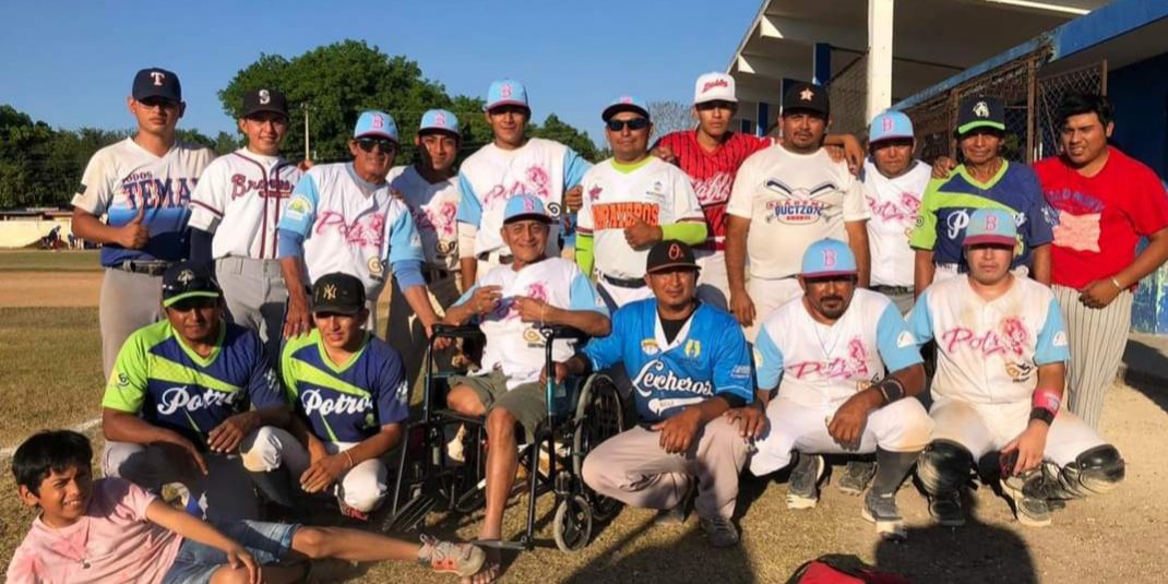 Potros de Buctzotz con su líder Tomás Hu en silla de ruedas, abril de 2023