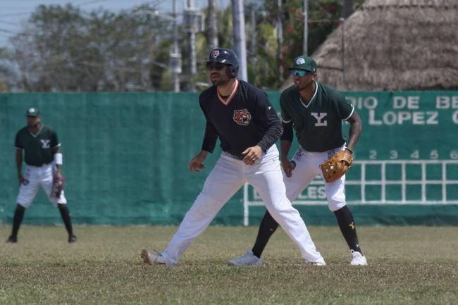 Tigres de Quintana Roo vs. Leones de Yucatán 2o juego pretemporada de ambos, Copa Maya, 3×1, del 010423 en Cozumel