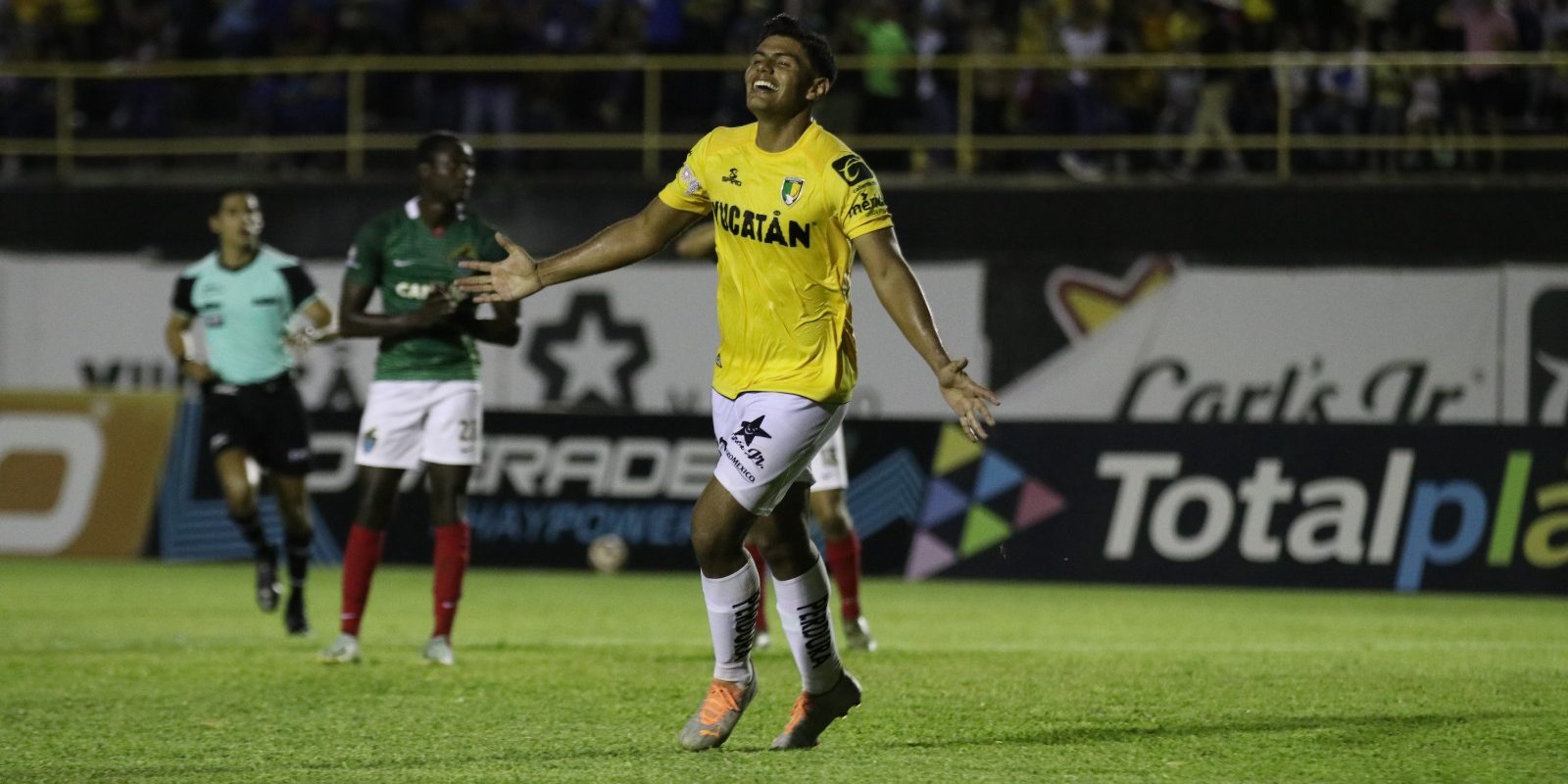 Venados de Yucatán empatan con el Cancún F.C., última fecha del torneo de clausura, fecha 17, 1-1, 1 del 180423 en Mérida, Elim Díaz, gol del empate