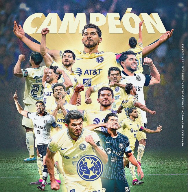 Henry Martín, fotocomposición campeón goleador, torneo de clausura 2023, del 300423