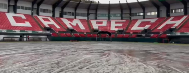 Piratas de Campeche vs. Leones de Yucatán, juego 21, 3o de la serie, serie sigue empatada, pospuesto por lluvia, 1 del 140523 en Campeche