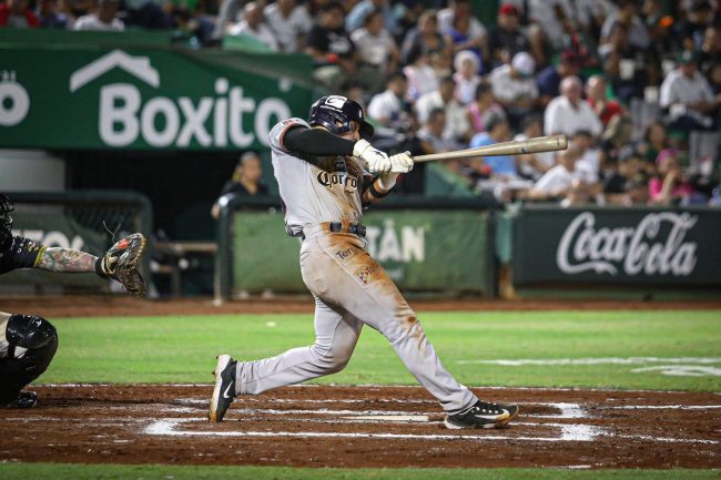 Tigres de Quintana Roo vs. Leones de Yucatán, juego 13, 1o de la serie, 2×1, del 050523 en Mérida, 3a derrota al hilo de los Leones en casa