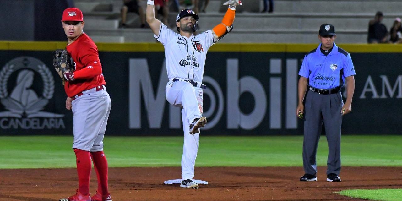 Tigres de Quintana Roo vs. Piratas de Campeche, juego 11 para ambos, 2o de la serie, serie empatada, 8×6, del 030523 en Cancún, Alex Robles y Diego Madero