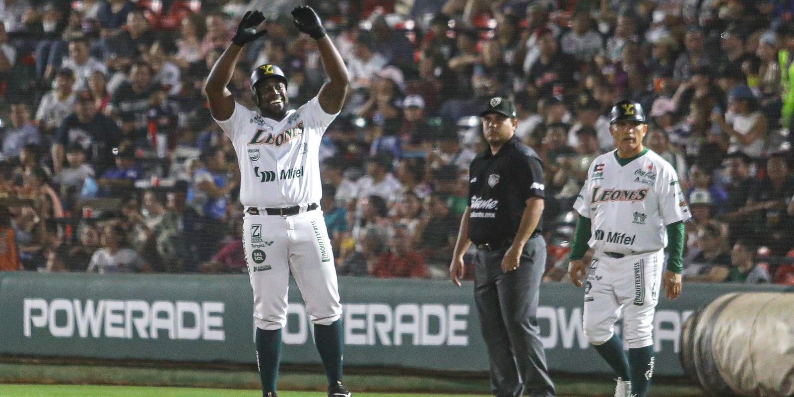 Leones de Yucatán vs. Piratas de Campeche, juego 42, barrida para los Leones, 9×1, del 080623 en Mérida, Lázaro Alonso, prime hit, tras 17 turnos en la campaña